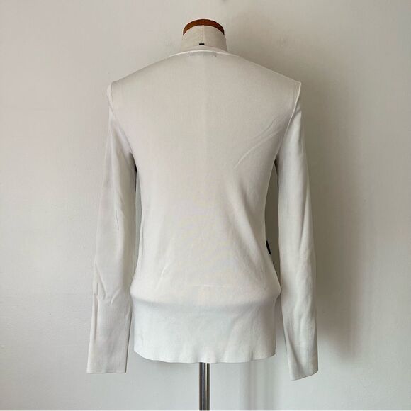 Rag & Bone Cecilee Navy Blue and White stripe Sweater Medium - Picture 5 of 8